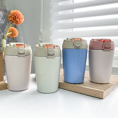 New Flip Lid Internet-pop Cup Compact And Convenient Insulated Water Cup And Straw