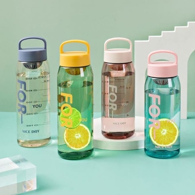 50oz 700ml Water Bottle Plastic Flower Tea Personalized Plastic Water Bottles In Bulk With Printing Logo For Sports Offices Homes