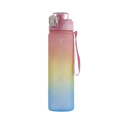 Tritan 32 Oz Motivational Water Bottle BPA Free 5507501000ML Sports Time Track Water Bottle Wide Mouth Leakproof Fashion As Gift For Christmas