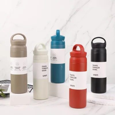 500ml Tumbler Handle Custom Water Bottle Sports Design Style Hot Cold Thermal Insulation Personalized Bottle