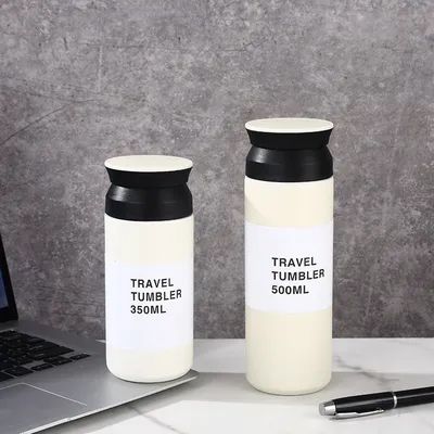 Travel Tumbler 11.8 Fl Oz 350 Ml White Double Wall Vacuum Construction Heat And Cold Retention