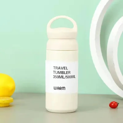 Cute Japanese Style Kinto Tumbler Mug Reusable Insulated Stainless Steel Travel Coffee Water Bottle Handle Vacuum Flask Thermos