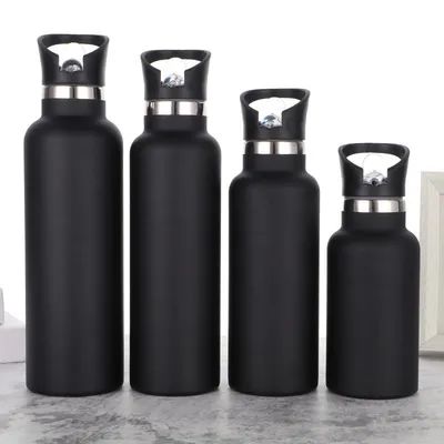 25oz Hydro Double Wall Flask Stainless Steel Water Bottle Bite Valve Top Vacuum Insulated Sweat Proof Leak Proof Sports Thermos Standard Mouth 25oz BPA-Free