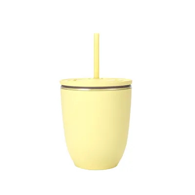 wholesale Summer Double wall Plastic mug Lightweight Large Capacity Portable Rubber Coated With Vehicle Mounted Frosted Straw water bottle