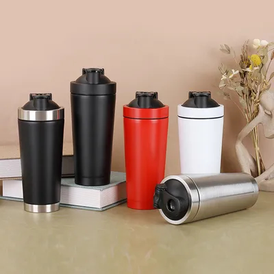Stainless Steel Protein Shaker Bottle 27.0 Fl Oz Insulated Leak Proof BPA Free Hiking
