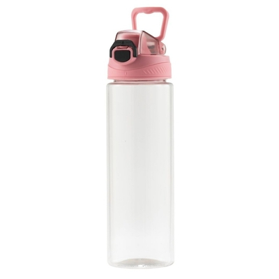 Renewable RPET Stylish 700 Ml Water Bottle Plastic Portable Handle Fashion Plastic Sports Water Bottles For Adults With GRS Certification