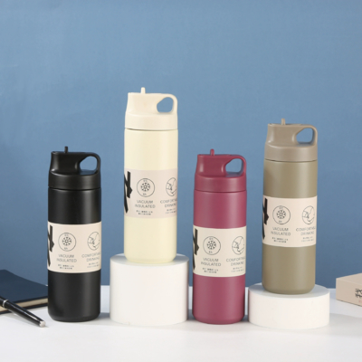 Wholesale Of Cross-border Japanese 304 Stainless Steel Insulated Tumbler Spout Type Sports Water Cup Simple And Portable Sports Water Bottles