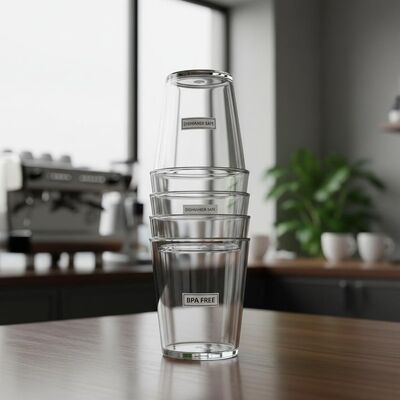 Bpa Free Plastic Tumbler Reusable Clear Tumblers Dishwasher Safe Designed For Restaurants Cafes And Catering Services
